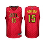 Men Atlanta Hawks #15 Al Horford red Swingman Stitched NBA Jersey