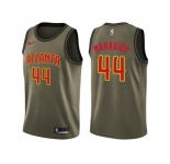 Men Nike Atlanta Hawks #44 Pete Maravich Green Salute to Service NBA Swingman Jersey
