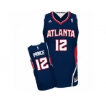 Men's Adidas Atlanta Hawks #12 Taurean Prince Swingman Navy Blue Road NBA Jersey