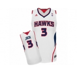 Men's Adidas Atlanta Hawks #3 Jarrett Jack Swingman White Home NBA Jersey