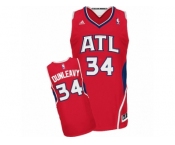 Men's Adidas Atlanta Hawks #34 Mike Dunleavy Swingman Red Alternate NBA Jersey