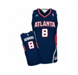 Men's Adidas Atlanta Hawks #8 Dwight Howard Swingman Navy Blue Road NBA Jersey