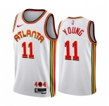 Men's Atlanta Hawks #11 Trae Young 2022-23 White Association Edition Stitched Jersey