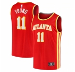 Men's Atlanta Hawks #11 Trae Young Fanatics Branded Red 2020-21 Fast Break Player Jersey