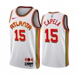 Men's Atlanta Hawks #15 Clint Capela 2022-23 White Association Edition Stitched Jersey