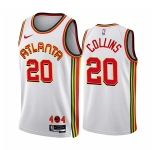 Men's Atlanta Hawks #20 John Collins 2022-23 White Association Edition Stitched Jersey