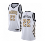 Men's Atlanta Hawks #22 Cam Reddish Authentic White Basketball Jersey - City Edition