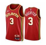Men's Atlanta Hawks #3 Kevin Huerter 2022-23 Red Icon Edition Stitched Jersey