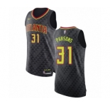 Men's Atlanta Hawks #31 Chandler Parsons Authentic Black Basketball Jersey - Icon Edition