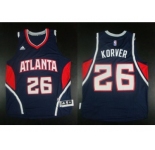 NBA Revolution 30 Atlanta Hawks #26 Kyle Korver Blue Stitched Jerseys