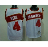 nba atlanta hawks #4 webb white