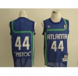 nba atlanta hawks #44 pistol blue(fans editioon)