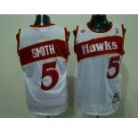nba atlanta hawks #5 smith white