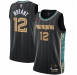 Youth Memphis Grizzlies #12 Ja Morant Nike Black 2020-21 Swingman Jersey