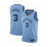 Youth Memphis Grizzlies #3 Allen Iverson Swingman Blue Finished Basketball Jersey Statement Edition