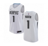 Women's Nike Memphis Grizzlies #1 Jarell Martin Swingman White NBA Jersey - City Edition