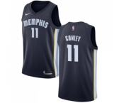 Women's Nike Memphis Grizzlies #11 Mike Conley Swingman Navy Blue Road NBA Jersey - Icon Edition
