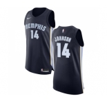 Women's Nike Memphis Grizzlies #14 Brice Johnson Authentic Navy Blue Road NBA Jersey - Icon Edition