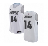Women's Nike Memphis Grizzlies #14 Brice Johnson Swingman White NBA Jersey - City Edition