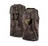 Women's Nike Memphis Grizzlies #17 Garrett Temple Swingman Camo Realtree Collection NBA Jersey