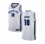 Women's Nike Memphis Grizzlies #18 Omri Casspi Authentic White NBA Jersey - Association Edition