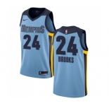 Women's Nike Memphis Grizzlies #24 Dillon Brooks Authentic Light Blue NBA Jersey Statement Edition