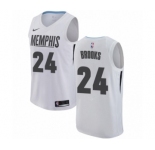 Women's Nike Memphis Grizzlies #24 Dillon Brooks Swingman White NBA Jersey - City Edition