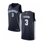 Women's Nike Memphis Grizzlies #3 Allen Iverson Swingman Navy Blue Road NBA Jersey - Icon Edition