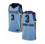 Women's Nike Memphis Grizzlies #3 Shareef Abdur-Rahim Authentic Light Blue NBA Jersey Statement Edition