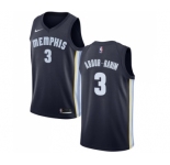 Women's Nike Memphis Grizzlies #3 Shareef Abdur-Rahim Swingman Navy Blue Road NBA Jersey - Icon Edition