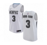 Women's Nike Memphis Grizzlies #3 Shareef Abdur-Rahim Swingman White NBA Jersey - City Edition