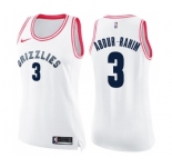 Women's Nike Memphis Grizzlies #3 Shareef Abdur-Rahim Swingman White Pink Fashion NBA Jersey