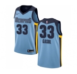 Women's Nike Memphis Grizzlies #33 Marc Gasol Swingman Light Blue NBA Jersey Statement Edition
