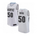 Women's Nike Memphis Grizzlies #50 Bryant Reeves Swingman White NBA Jersey - City Edition