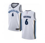 Women's Nike Memphis Grizzlies #6 Mario Chalmers Swingman White NBA Jersey - Association Edition