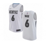 Women's Nike Memphis Grizzlies #6 Shelvin Mack Swingman White NBA Jersey - City Edition