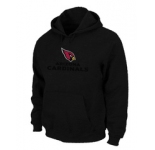 Arizona Cardinals Authentic Logo Pullover Hoodie Black