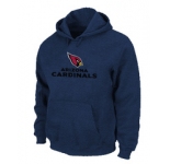 Arizona Cardinals Authentic Logo Pullover Hoodie D.Blue