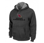 Arizona Cardinals Authentic Logo Pullover Hoodie D.Grey