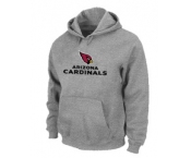 Arizona Cardinals Authentic Logo Pullover Hoodie Grey