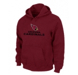 Arizona Cardinals Authentic Logo Pullover Hoodie RED