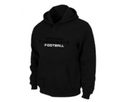 Arizona Cardinals Authentic font Pullover Hoodie Black