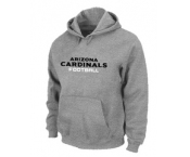 Arizona Cardinals Authentic font Pullover Hoodie Grey