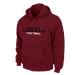 Arizona Cardinals Authentic font Pullover Hoodie Red
