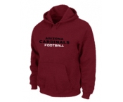 Arizona Cardinals Authentic font Pullover Hoodie Red