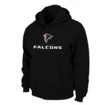 Atlanta Falcons Authentic Logo Pullover Hoodie Black