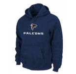 Atlanta Falcons Authentic Logo Pullover Hoodie D.Blue