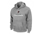 Atlanta Falcons Authentic Logo Pullover Hoodie Grey