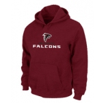 Atlanta Falcons Authentic Logo Pullover Hoodie RED