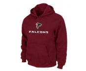 Atlanta Falcons Authentic Logo Pullover Hoodie RED